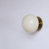 Modern Minimalist Glass Globe Wall Light | 1-Light Lasson Living