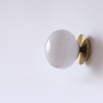 Modern Minimalist Glass Globe Wall Light | 1-Light Lasson Living
