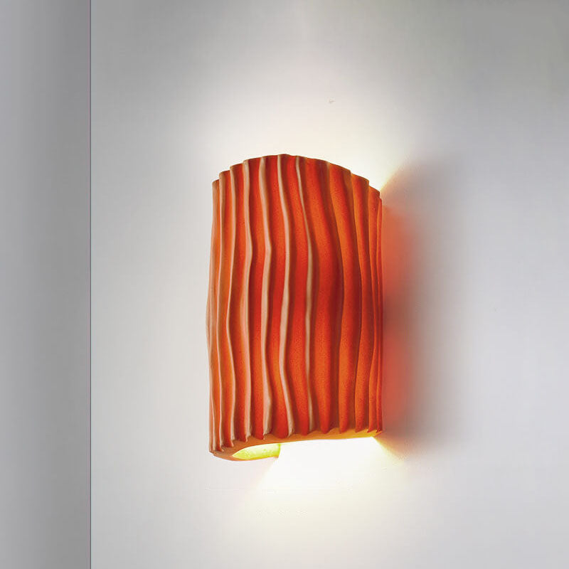 Nordic Textured Half-Cylinder LED Wall Light | 2-Light Lasson Living