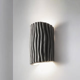 Nordic Textured Half-Cylinder LED Wall Light | 2-Light Lasson Living