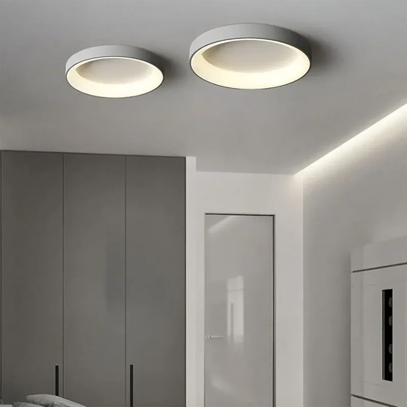 Nordic Modern Round Led Ceiling Light 1-Light Lasson Living