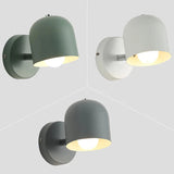 Modern Macaron Dome Wall Sconce LED 1-Light Lasson Living