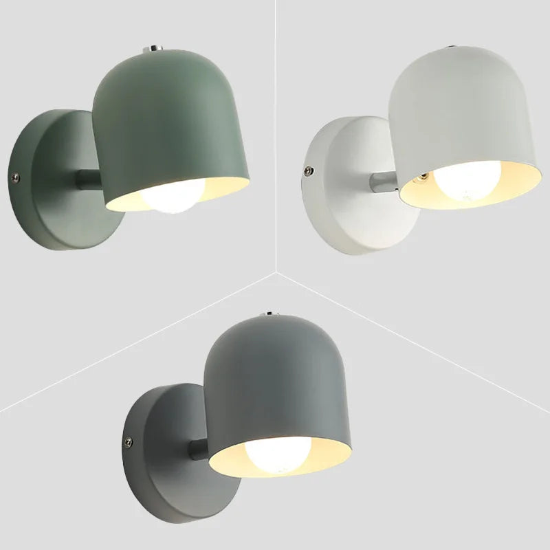 Modern Macaron Dome Wall Sconce LED 1-Light Lasson Living