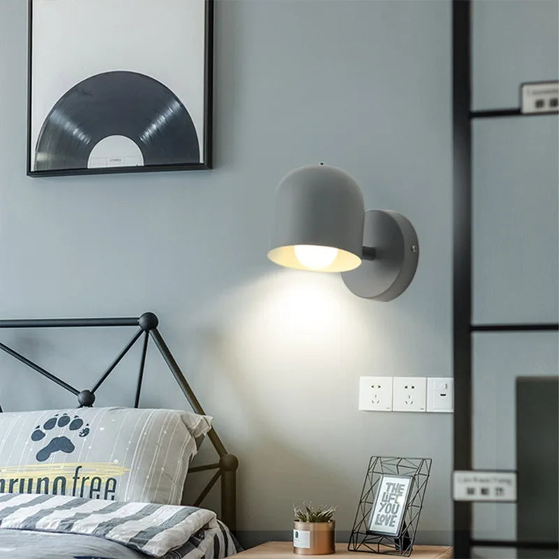 Modern Macaron Dome Wall Sconce LED 1-Light Lasson Living