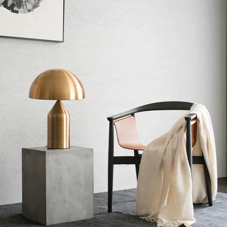 Nordic Brass Dome LED Table Lamp 3-Light Lasson Living
