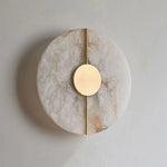 Modern Nordic Marble Round Wall Sconce LED 1-Light Lasson Living