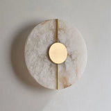 Modern Nordic Marble Round Wall Sconce LED 1-Light Lasson Living