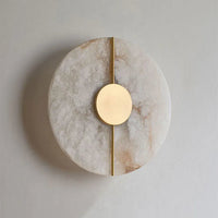 Modern Nordic Marble Round Wall Sconce LED 1-Light Lasson Living