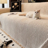 Stripe Herringbone Sofa Cover Lasson Living