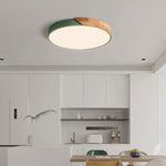 Scandinavian Wooden LED Ceiling Light Fixture – Modern Flush Mount Design for Cozy Ambiance Lasson Living