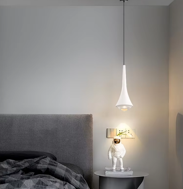 Modern Glass Teardrop LED Pendant Light 1-Light Lasson Living
