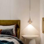 Modern Glass Teardrop LED Pendant Light 1-Light Lasson Living