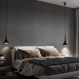 Modern Glass Teardrop LED Pendant Light 1-Light Lasson Living