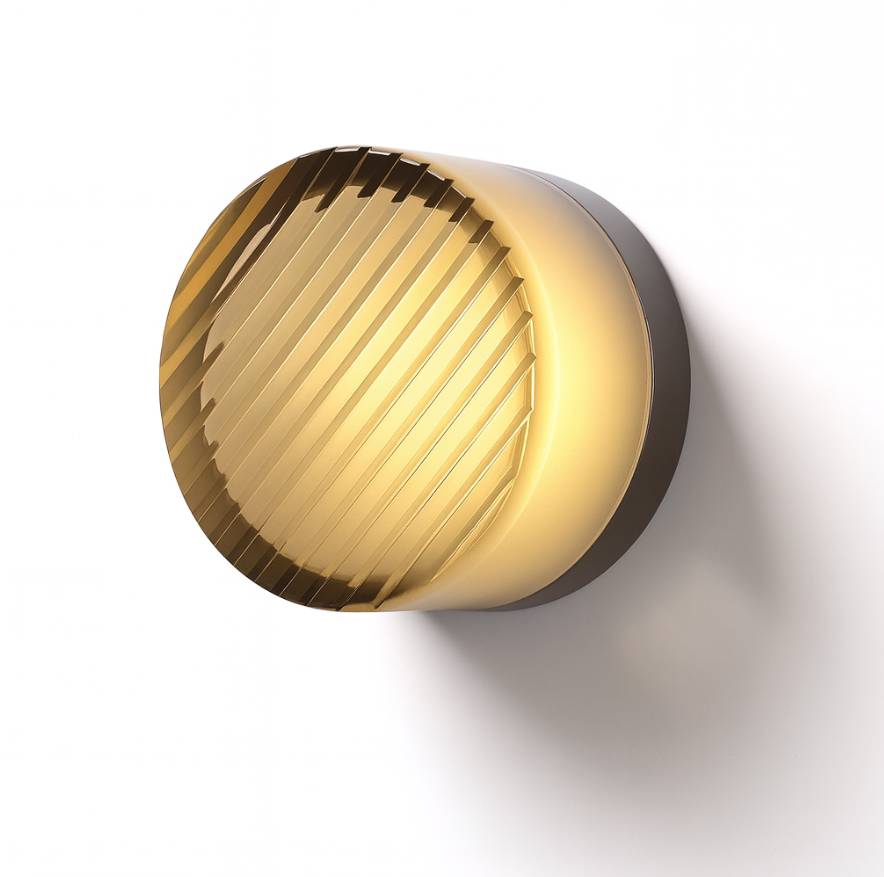 Modern Glass Round Wall Sconce LED 1-Light Lasson Living