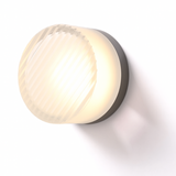Modern Glass Round Wall Sconce LED 1-Light Lasson Living