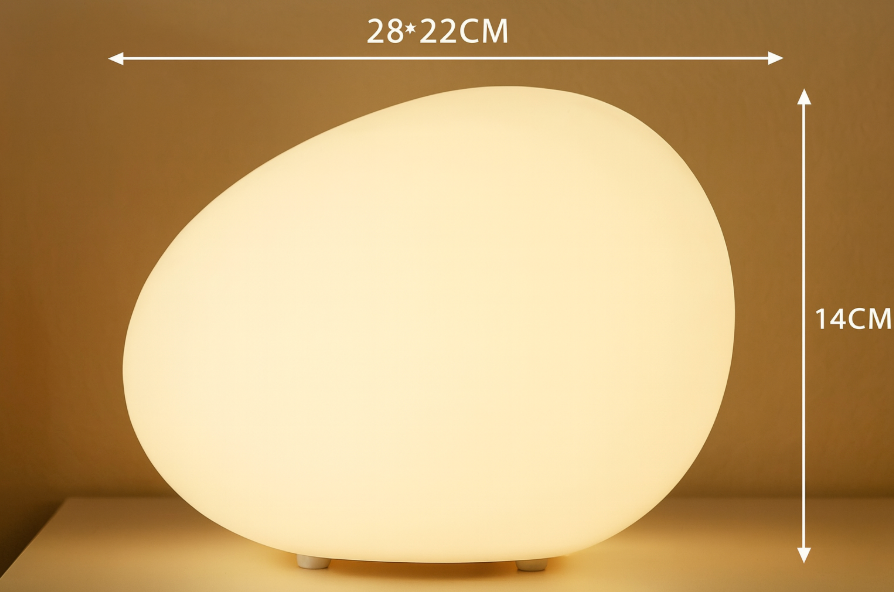 Nordic Stone-Shaped LED Table Lamp 1-Light Lasson Living