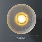 Modern Minimalist Resin Round Wall Sconce LED 1-Light Lasson Living