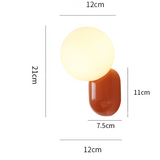 Modern Glass Globe Wall Light | 1-Light Lasson Living