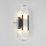 Nordic Alabaster Marble Wall Sconce LED 1-Light Lasson Living