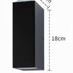Modern Rectangular LED Outdoor Wall Sconce Light 1-light Ip65 Lasson Living