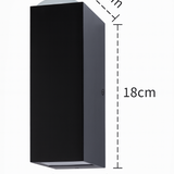 Modern Rectangular LED Outdoor Wall Sconce Light 1-light Ip65 Lasson Living