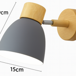 Modern Minimalist Wooden Cone LED Wall Sconce | 1-Light Lasson Living