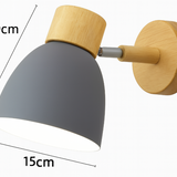 Modern Minimalist Wooden Cone LED Wall Sconce | 1-Light Lasson Living
