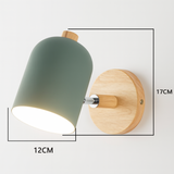 Scandinavian Wood Cylinder LED Wall Sconce 1-light Lasson Living