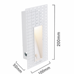 Nordic Frameless Stainless-Steel Stair LED Wall 1-Light Lasson Living