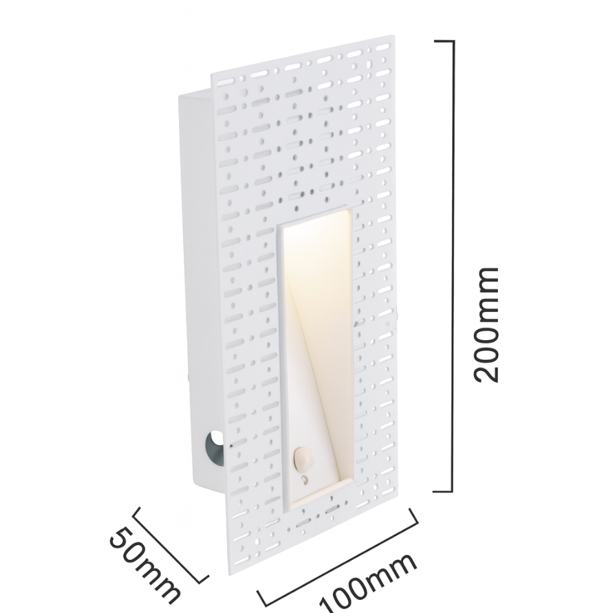 Nordic Frameless Stainless-Steel Stair LED Wall 1-Light Lasson Living