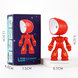 Modern Robot-Inspired LED Table Lamp 1-Light Lasson Living