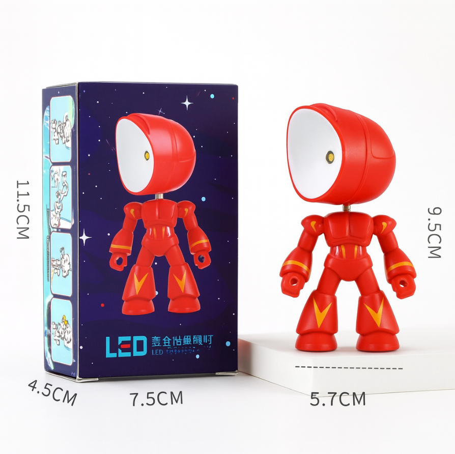 Modern Robot-Inspired LED Table Lamp 1-Light Lasson Living