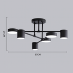 Modern Brass Globe LED Sputnik Ceiling Light 6-Light Lasson Living