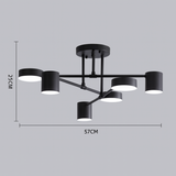 Modern Brass Globe LED Sputnik Ceiling Light 6-Light Lasson Living