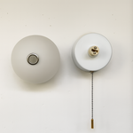 Nordic Minimalist Glass Globe Wall Sconce LED 1-Light with Pull Cord Lasson Living