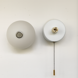 Nordic Minimalist Glass Globe Wall Sconce LED 1-Light with Pull Cord Lasson Living