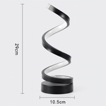 Modern Spiral LED Table Lamp 1-Light Lasson Living