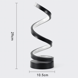 Modern Spiral LED Table Lamp 1-Light Lasson Living