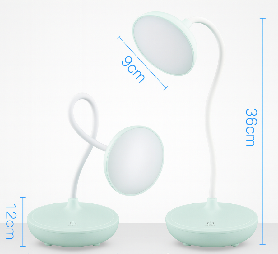Modern Round LED Rechargeable Desk Lamp 1-Light Lasson Living