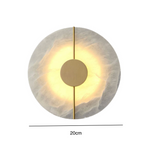 Modern Nordic Marble Round Wall Sconce LED 1-Light Lasson Living