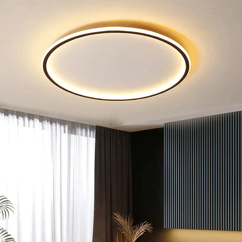 Scandinavian LED Round Ceiling Lamp | 1-Light Lasson Living