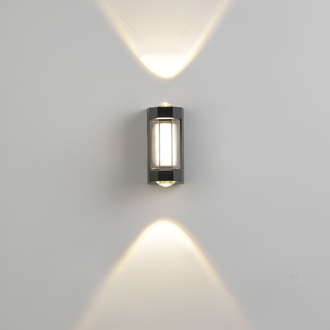 Nordic Minimalist Acrylic Rectangular Outdoor Wall Light LED Up-Down Lasson Living