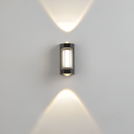 Nordic Minimalist Acrylic Rectangular Outdoor Wall Light LED Up-Down Lasson Living