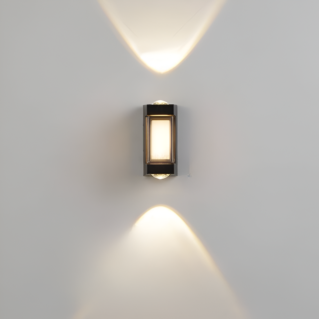 Nordic Minimalist Acrylic Rectangular Outdoor Wall Light LED Up-Down Lasson Living