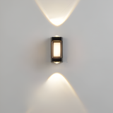 Nordic Minimalist Acrylic Rectangular Outdoor Wall Light LED Up-Down Lasson Living