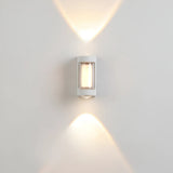 Nordic Minimalist Acrylic Rectangular Outdoor Wall Light LED Up-Down Lasson Living