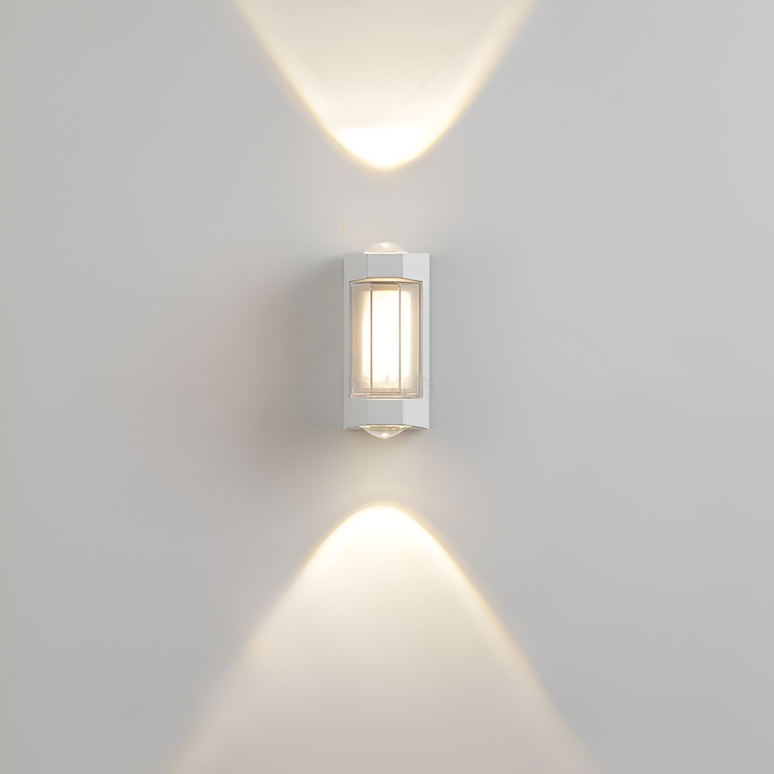 Nordic Minimalist Acrylic Rectangular Outdoor Wall Light LED Up-Down Lasson Living