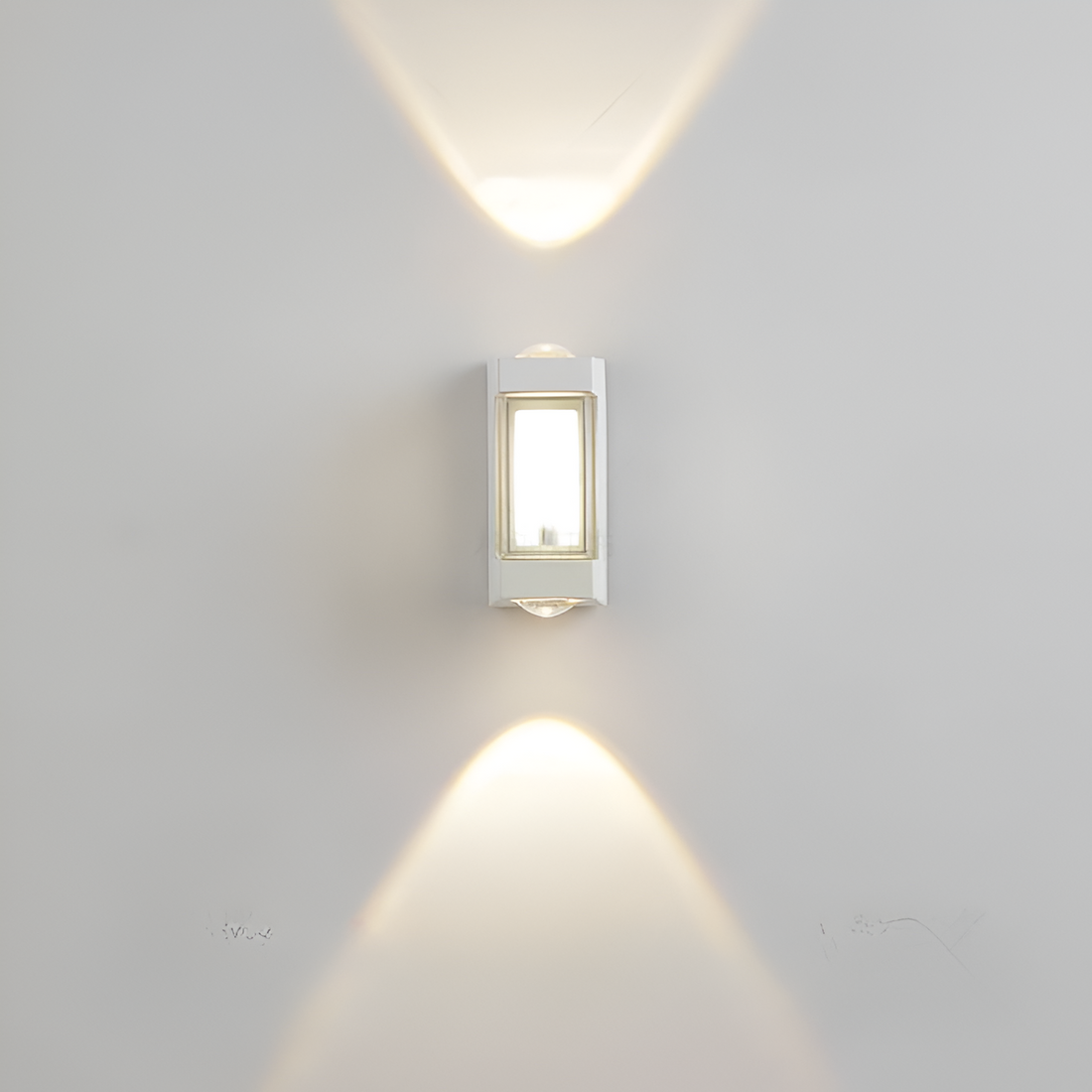 Nordic Minimalist Acrylic Rectangular Outdoor Wall Light LED Up-Down Lasson Living