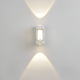 Nordic Minimalist Acrylic Rectangular Outdoor Wall Light LED Up-Down Lasson Living