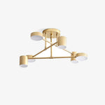Modern Brass Globe LED Sputnik Ceiling Light 6-Light Lasson Living
